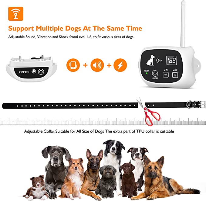 Smart Wireless Pet Boundary System with Adjustable Collar