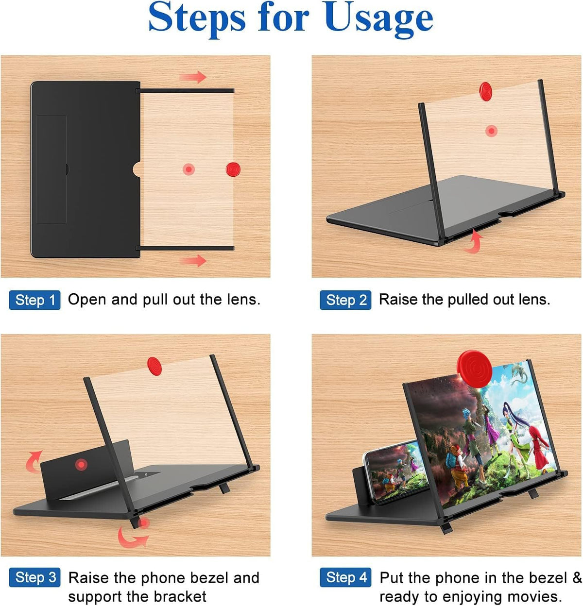 16-Inch Magnifying Screen Enhancer for Movies & Gaming
