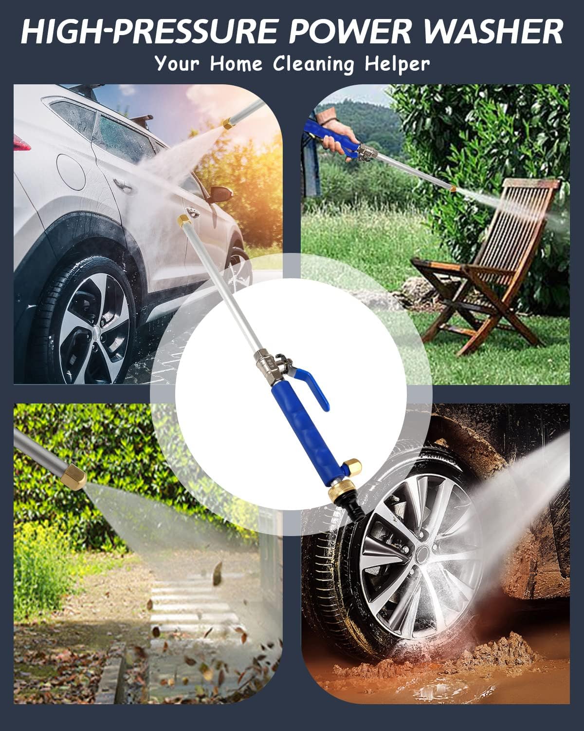 Powerful Garden Hose Nozzle for Effortless Cleaning
