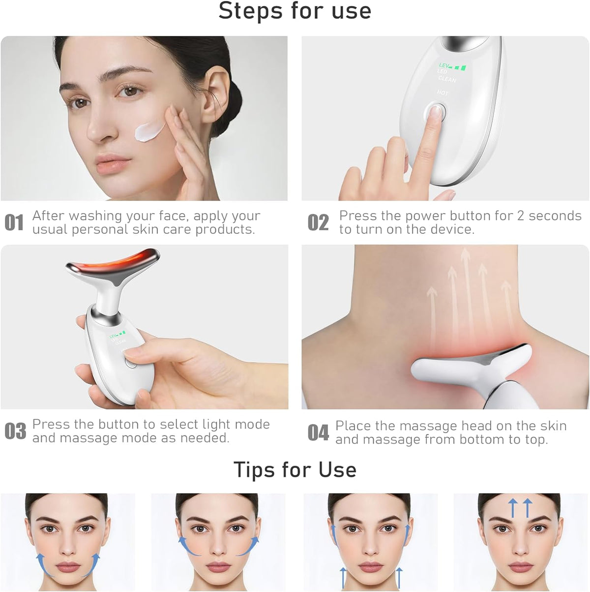 Revitalizing Neck and Face Contour Massager