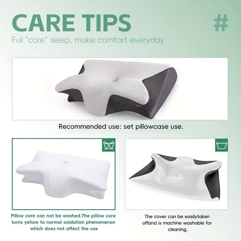 ComfortWave – Ergonomic Contoured Memory Foam Neck Support