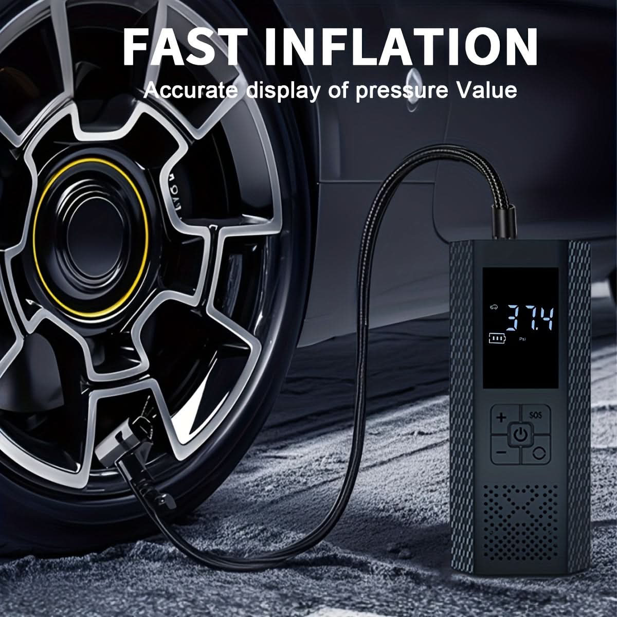 SwiftAir – Compact Wireless Tire Inflator