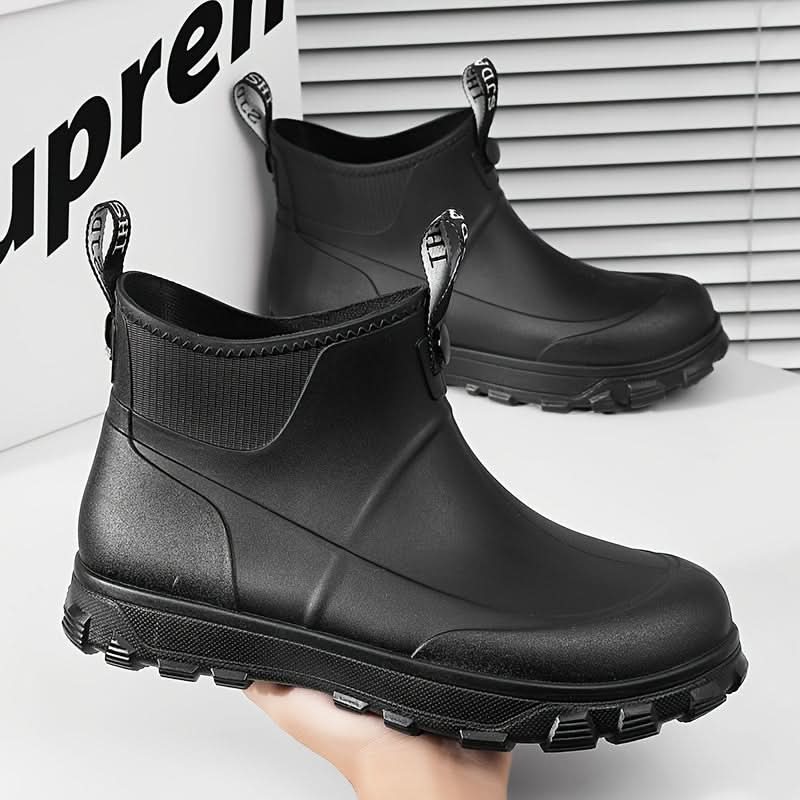WeatherGuard - Stylish Slip-On Rain Boots for All Outdoors