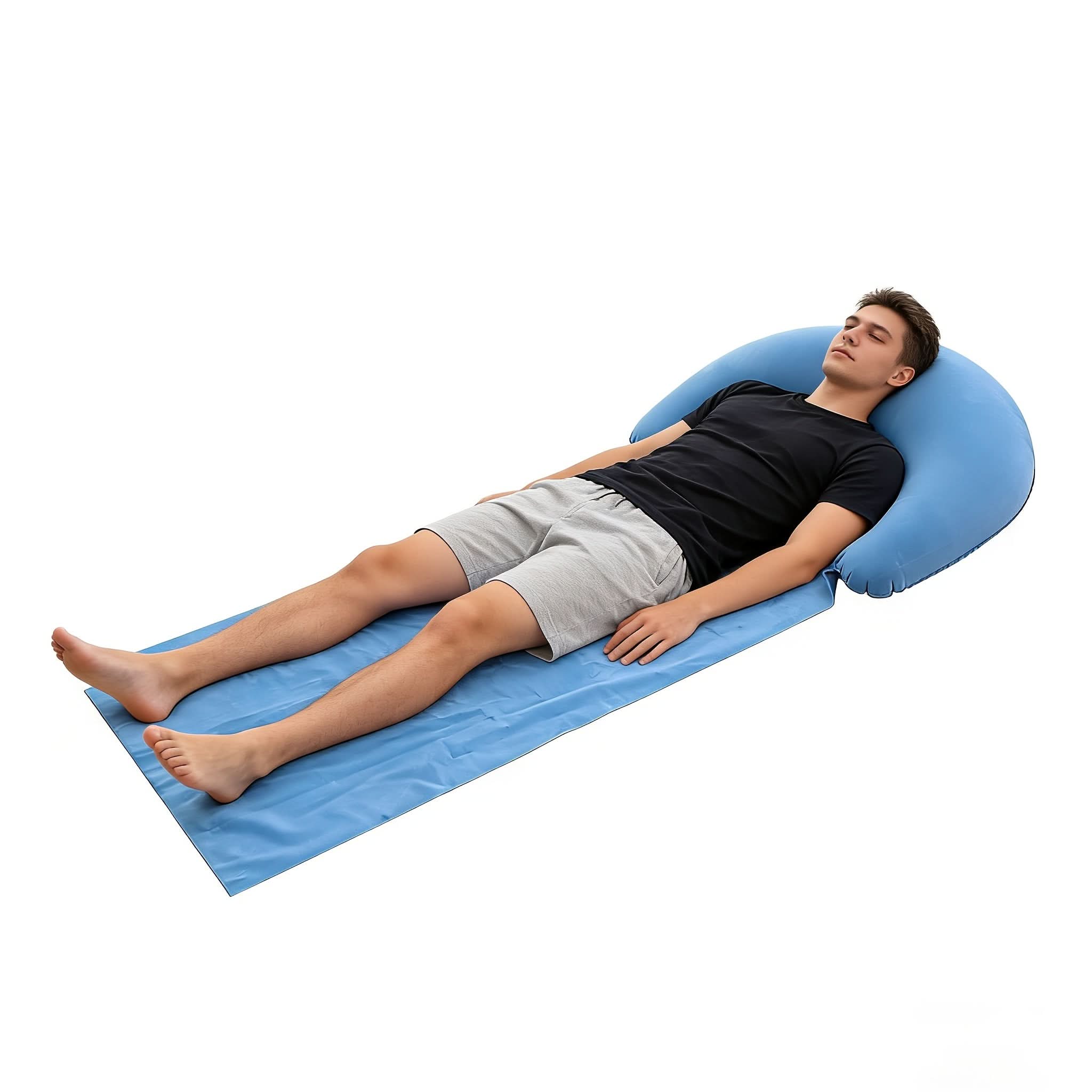 AquaRest – Portable Inflatable Head Support Beach Mat
