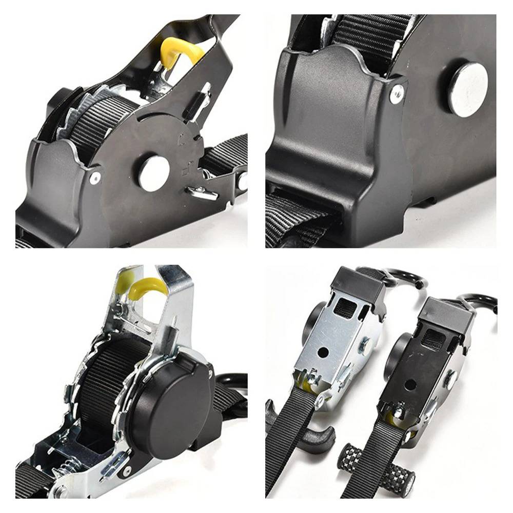 2-Pack Self-Retracting Cargo Straps