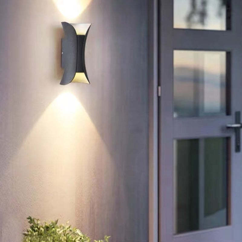 Contemporary LED Exterior Wall Light Fixture