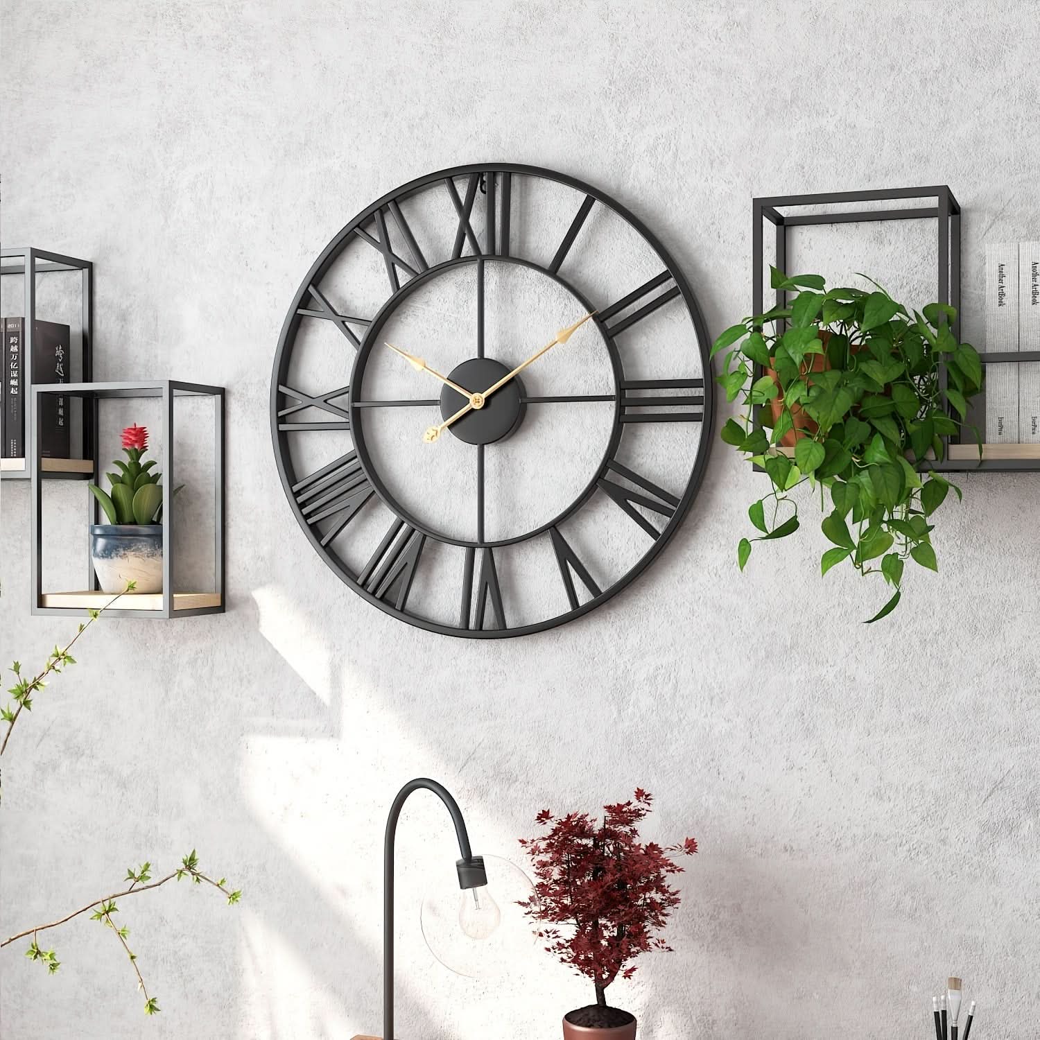 SerenityTime - Vintage-Inspired Silent Wall Clock for Elegant Spaces