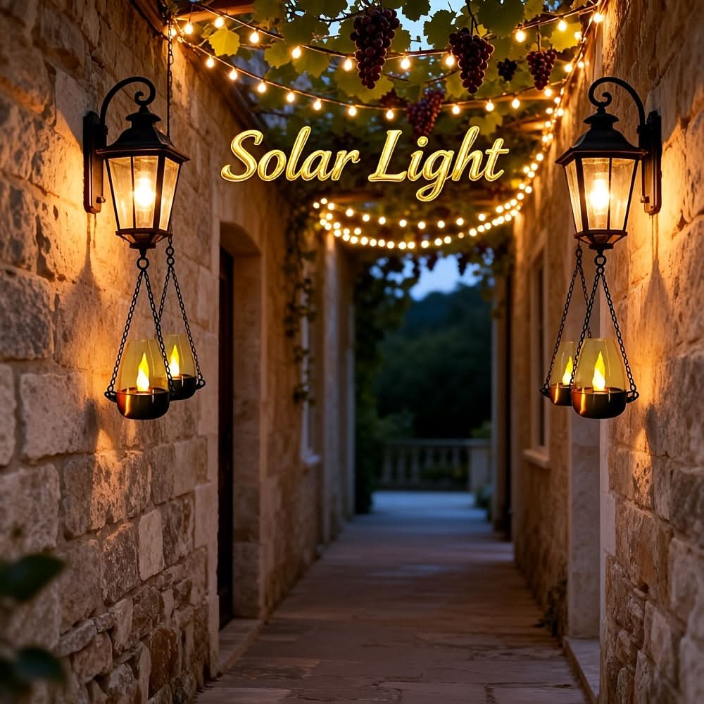 LuminousSolar – Elegant Outdoor Candle Light
