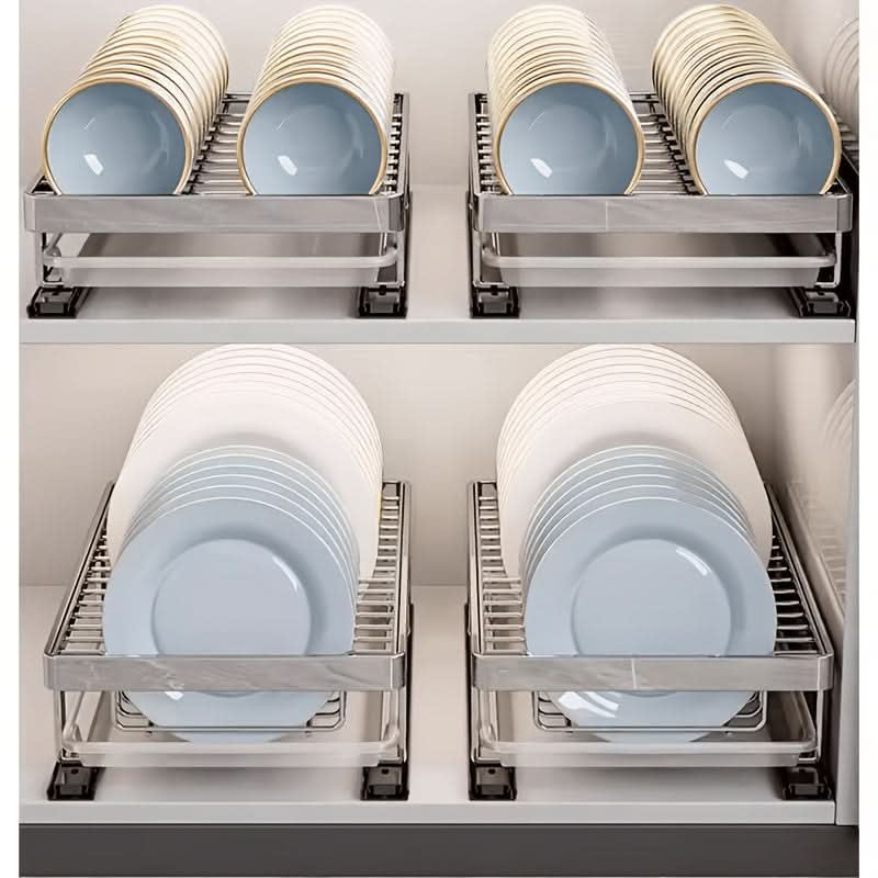 CLEANSYNC – Sturdy Tableware Organizer for Effortless Kitchen Order