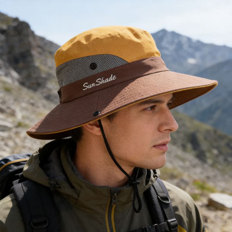 Explorer's Wide Brim Outdoor Hat with Ventilated Design