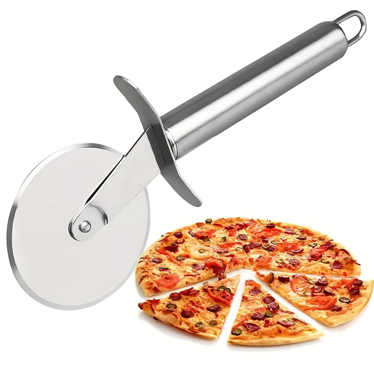 PrecisionSlice – Premium Stainless Steel Pizza Cutter Wheel
