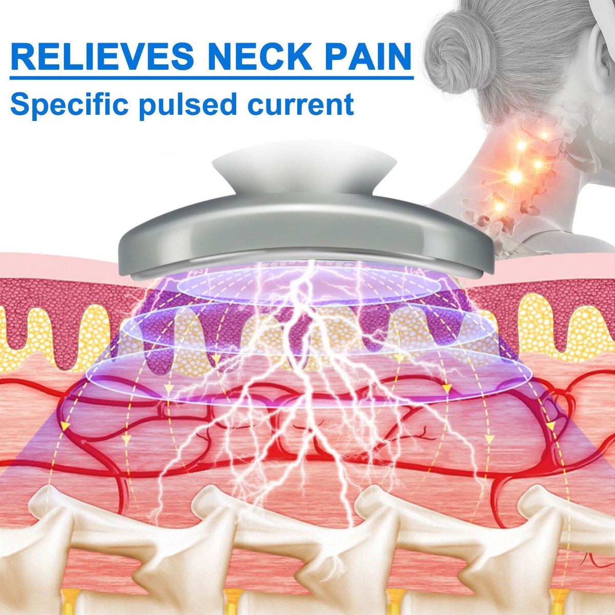 Rechargeable Pulse Neck and Shoulder Massage Device