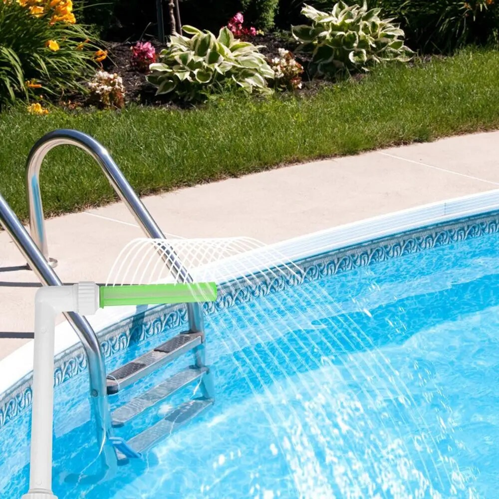 Radiant Pool Waterfall with LED Light Show