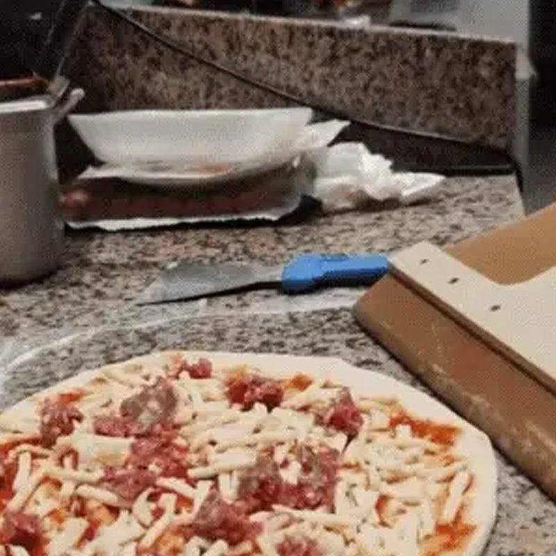 Birch Wood Pizza Peel with Sliding Mechanism – Adjustable Design