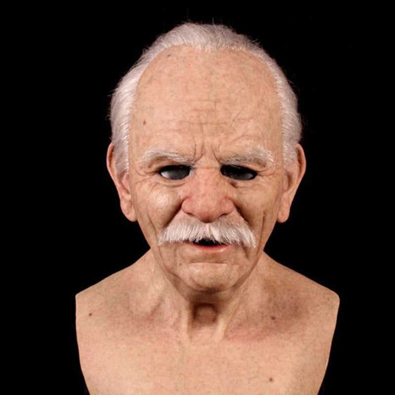 Lifelike Full-Face Latex Mask for Halloween & Cosplay Events