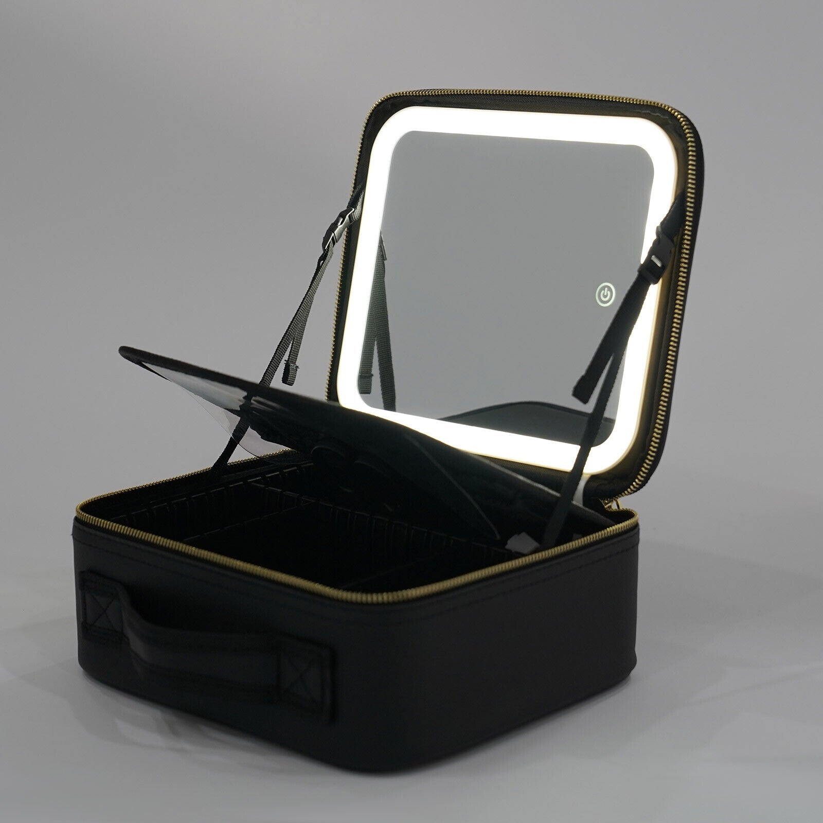 Illuminate Your Beauty: Smart Makeup Organizer with Mirror