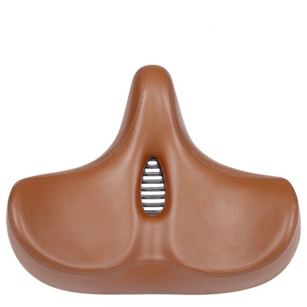 Spacious Bike Seat with Plush Padding and Water-Resistant Cover