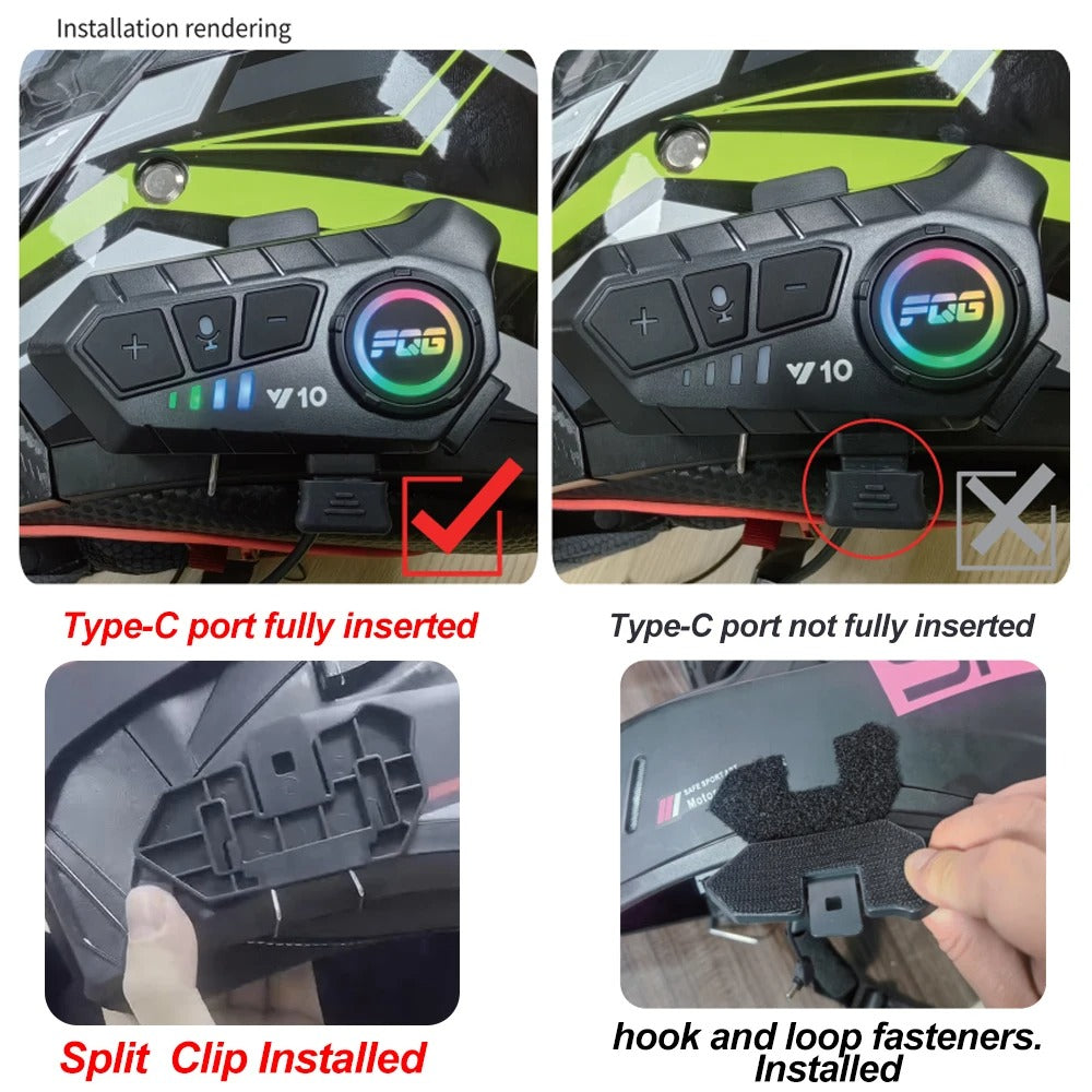 Smart Bluetooth Communication System for Motorcycle Helmets