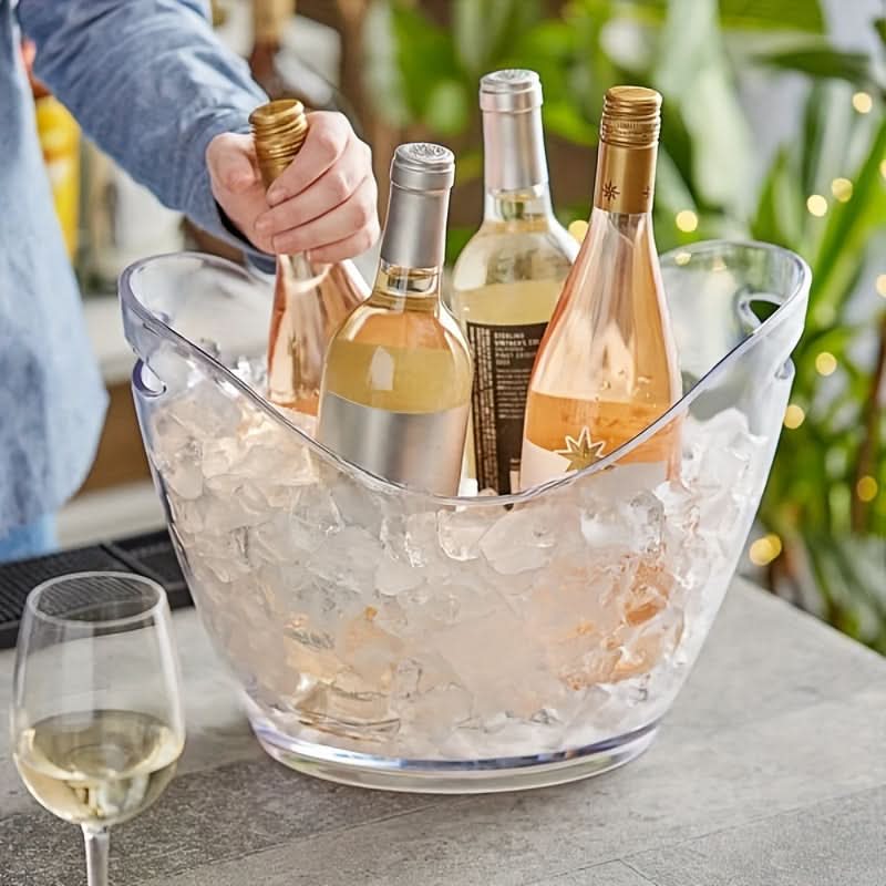 ChillMaster – Elegant Acrylic Beverage Bucket for Effortless Serving
