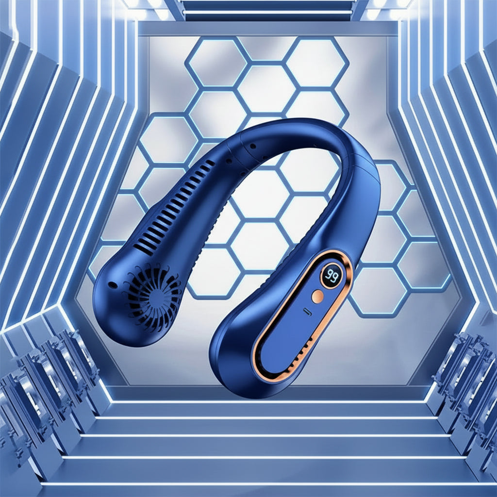 AeroCool Neck Fan – Ultimate Hands-Free Cooling Solution