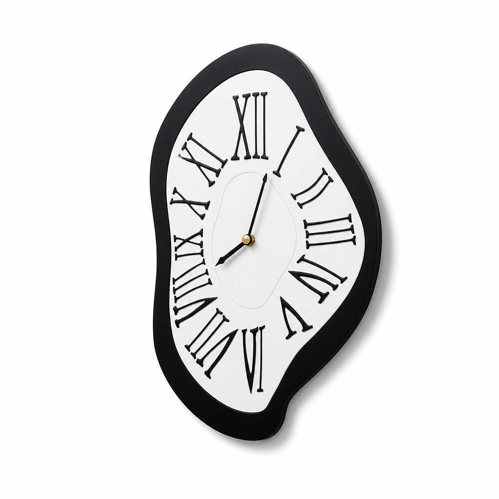 Silent Quartz Acrylic Roman Numeral Wall Clock