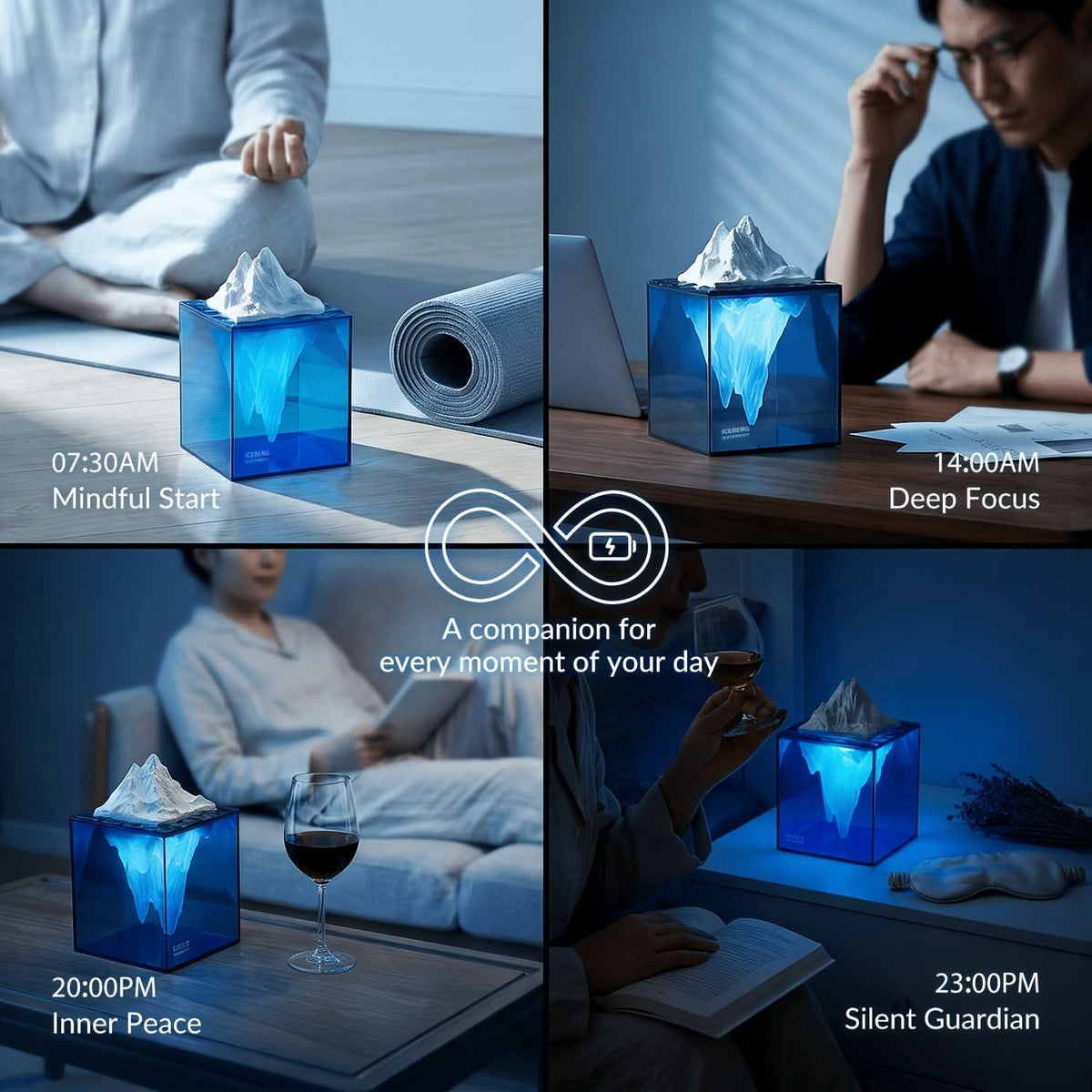 SerenityGlow – Tranquil Night Light for Relaxation Spaces