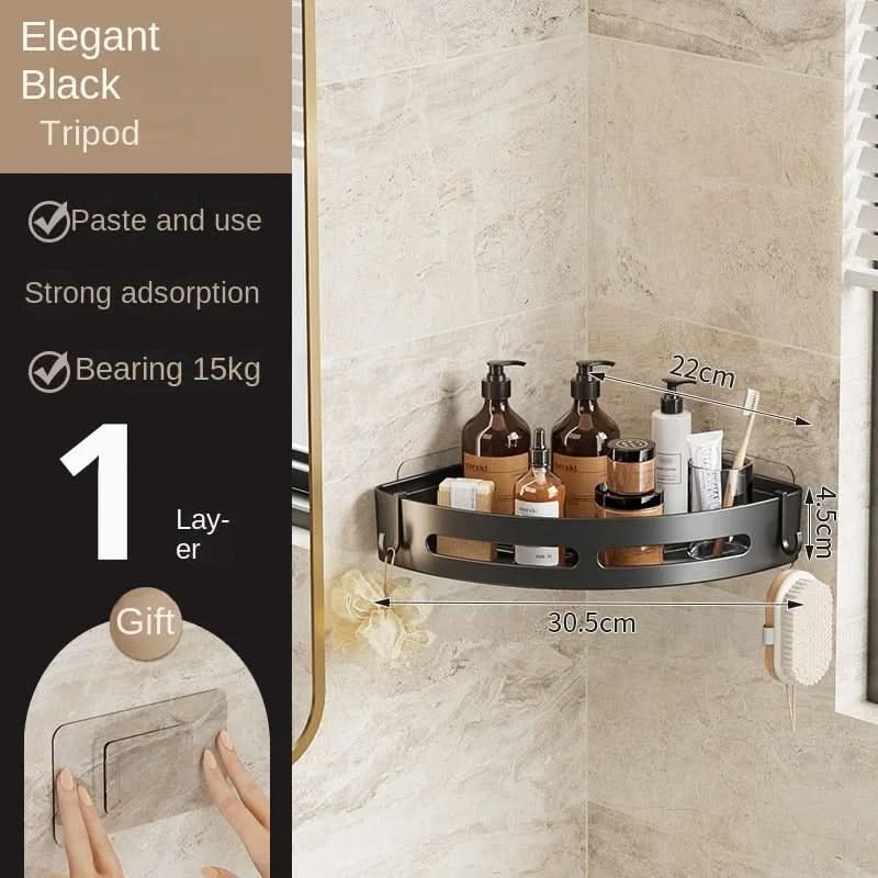 AquaEase – No Drill Adhesive Shower Storage Solution