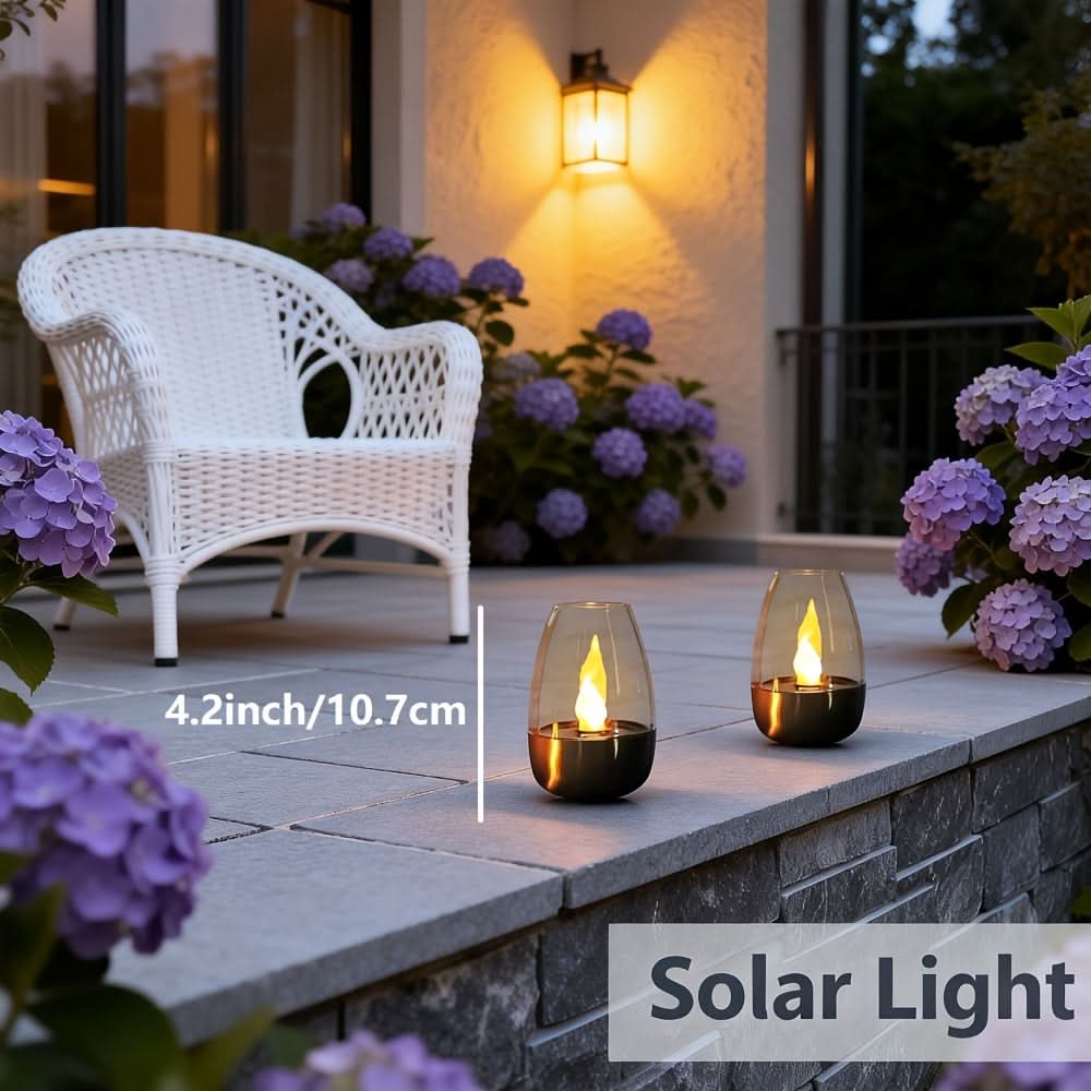 LuminousSolar – Elegant Outdoor Candle Light