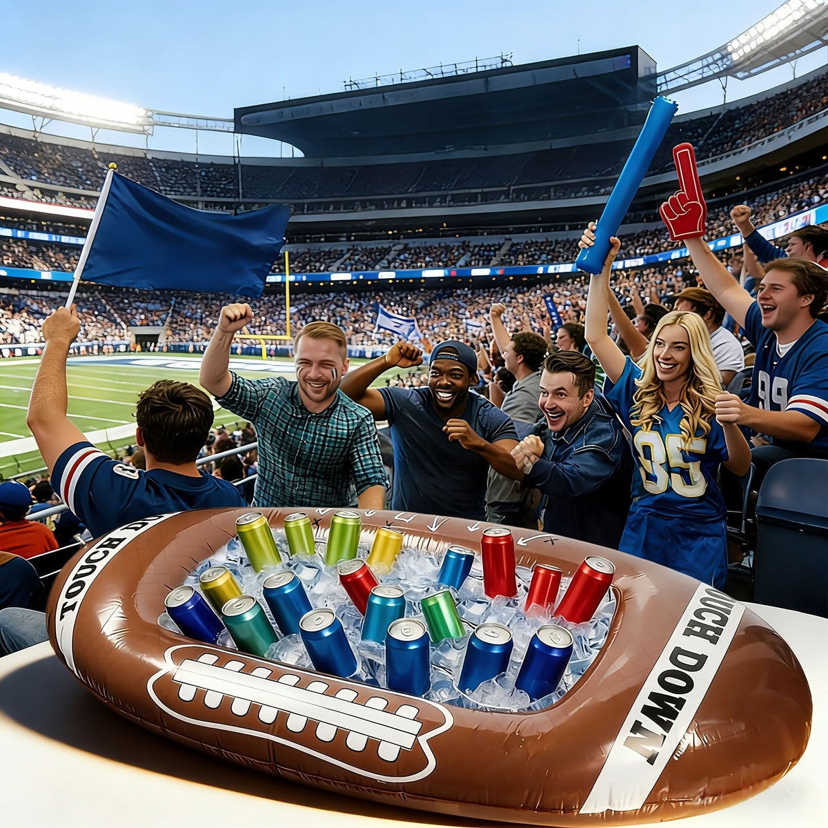 Kickoff Celebration – Inflatable Football Decor for Outdoor Fun