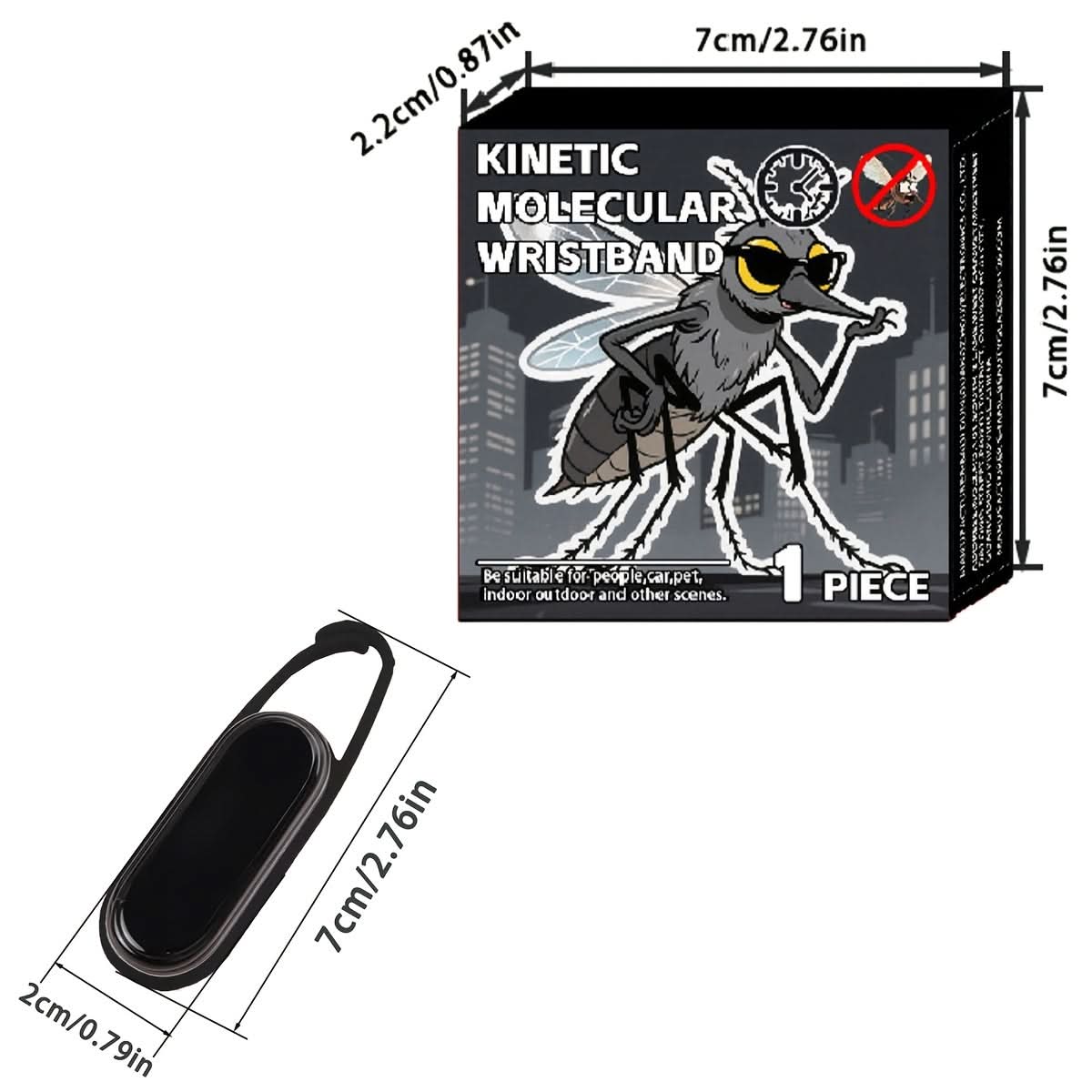 InsectGuard – Sleek Mosquito Defense Wristband for Outdoor Fun