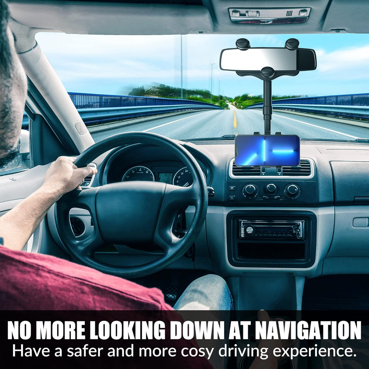 Elevate Your Navigation: Car Mirror Phone Mount