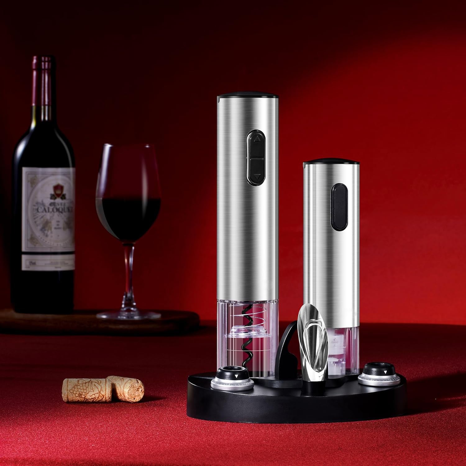 Effortless Wine Opener Set with Air-Sealing Preserver and Foil Cutter