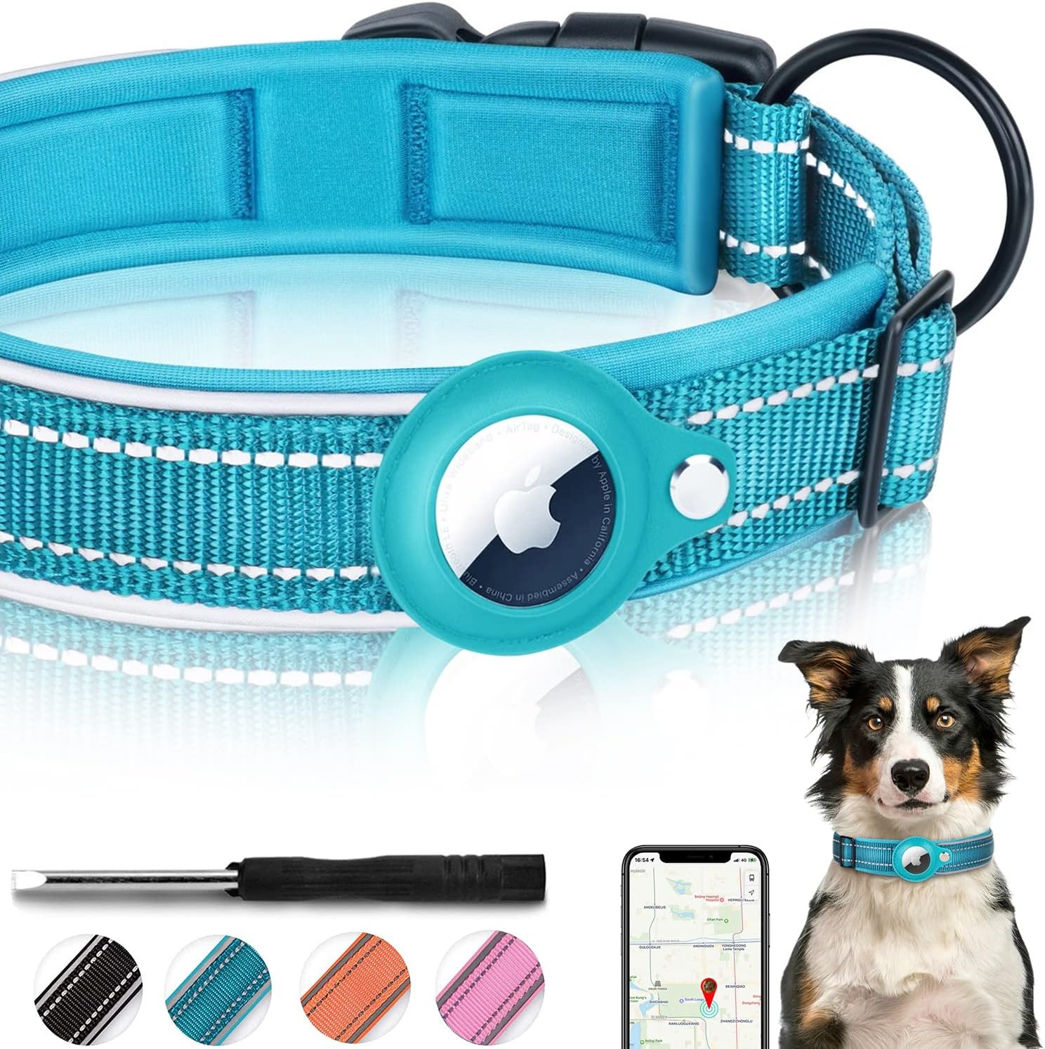 SmartTrack Dog Collar with Integrated Locator