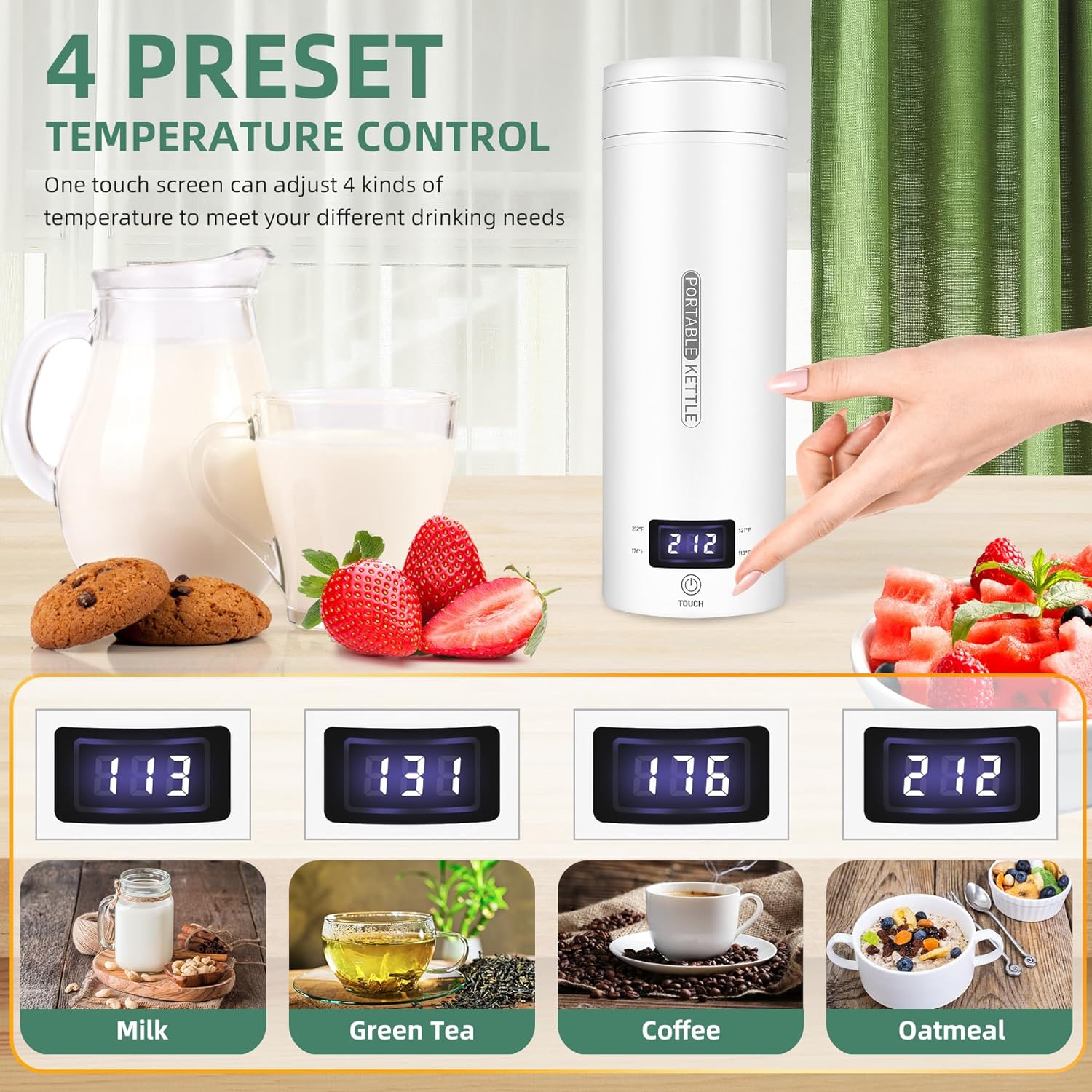 Compact Electric Travel Kettle for On-the-Go Brewing