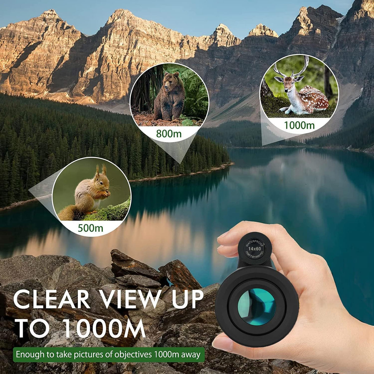High-Performance Compact Telescope with Smartphone Adapter