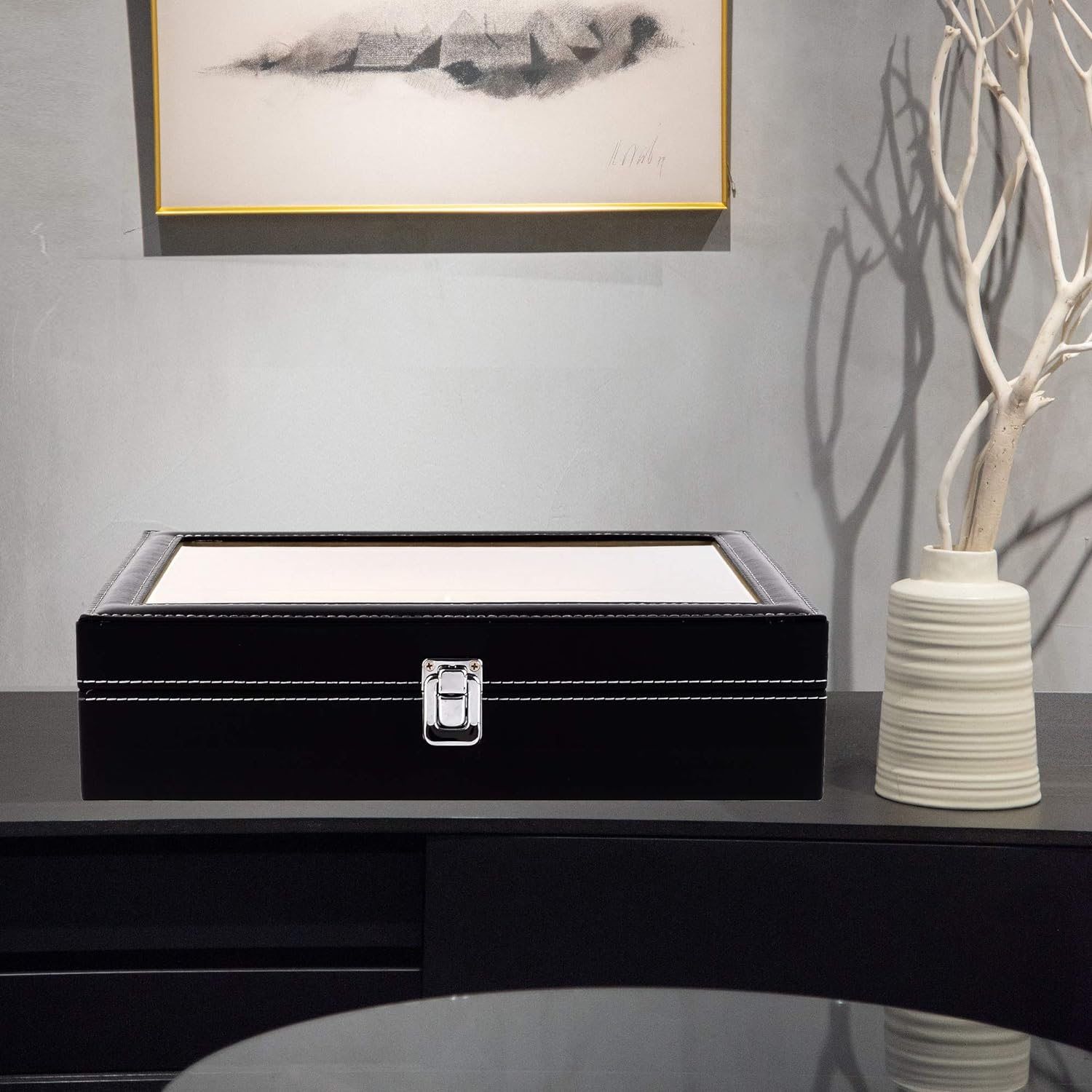 Elegant 8-Slot Sunglass Storage Case