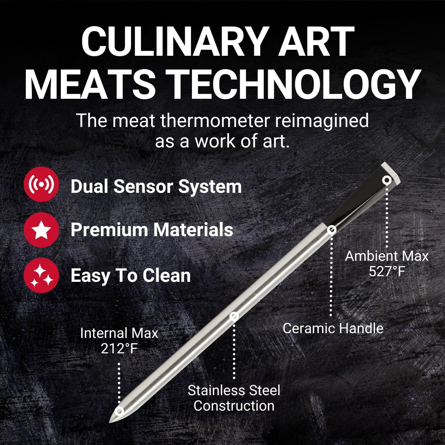 Bluetooth-Enabled Precision Cooking Thermometer