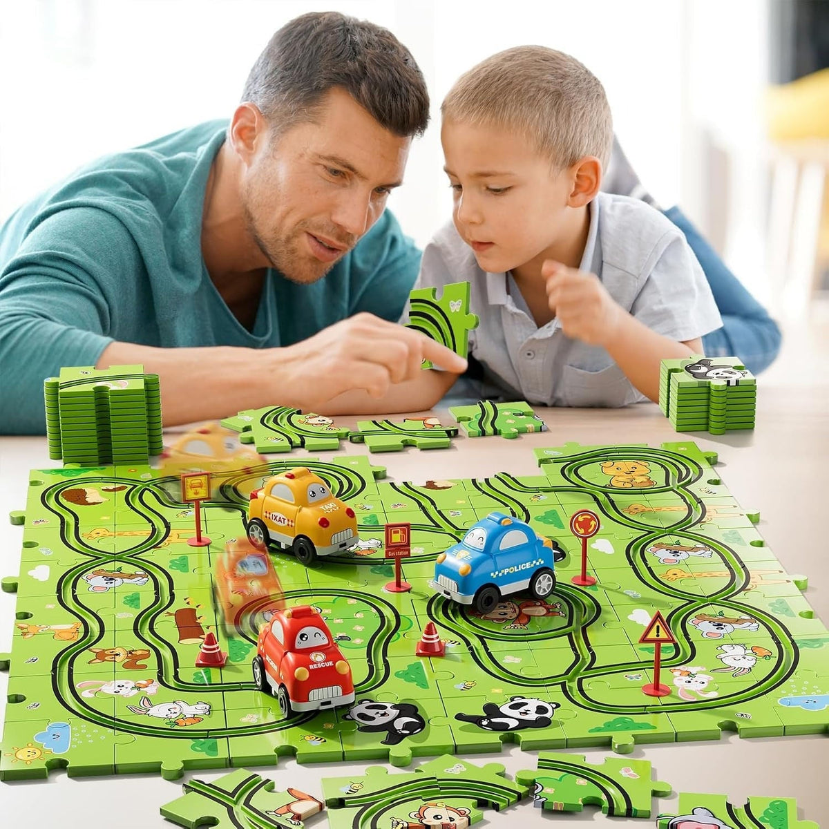 Interactive Animal Track Puzzle Set for Kids
