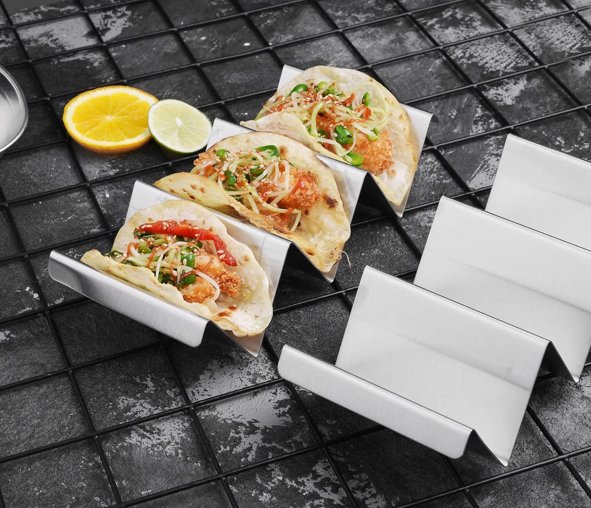 Innovative Taco Stand Set of 4 for Mess-Free Meals