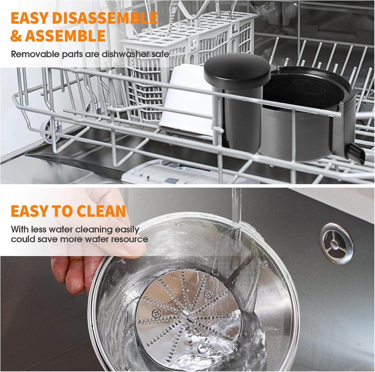 3-Speed Cold Press Juicer for Fresh Juice Extraction