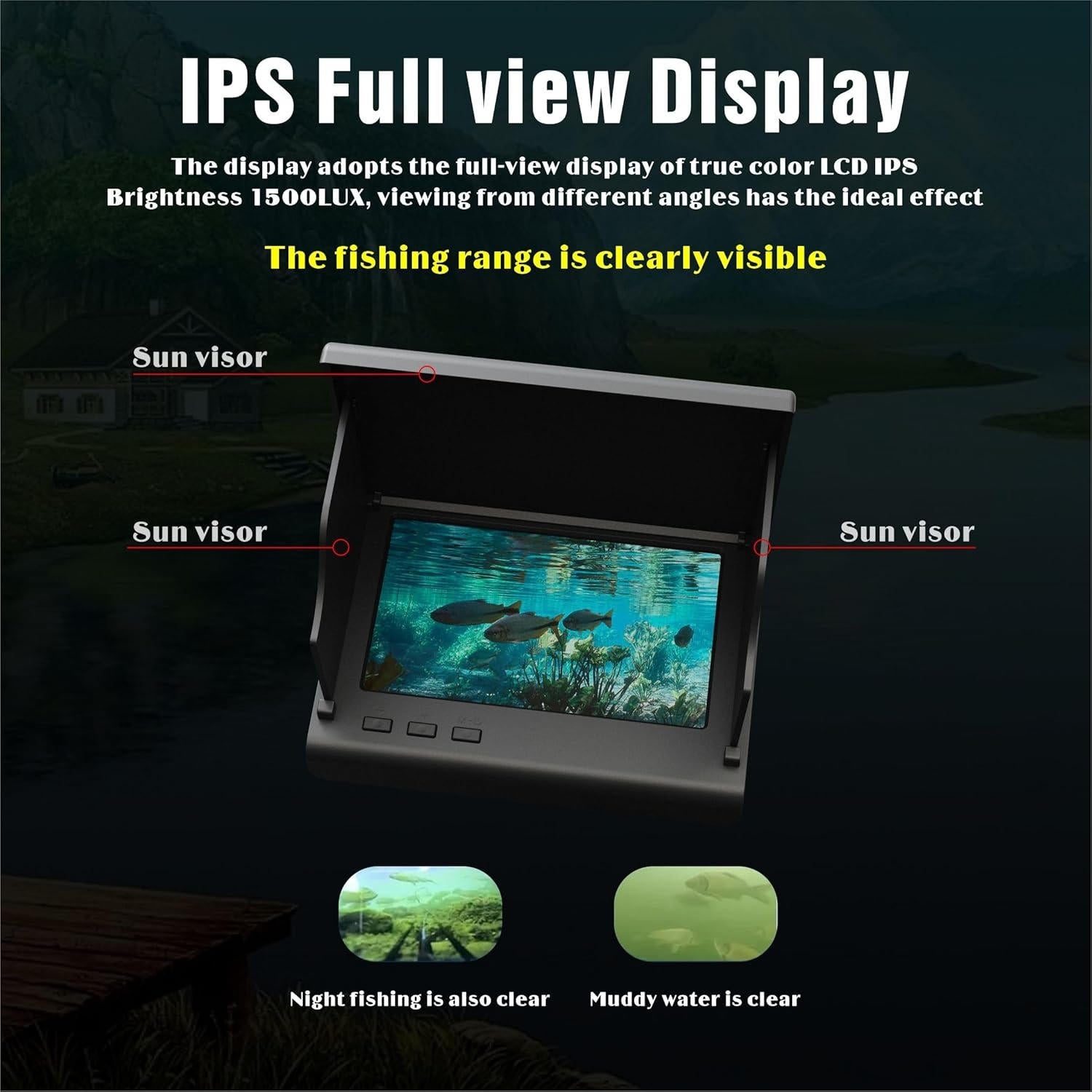 Compact Underwater Fishing Camera with 4.3" LCD Screen