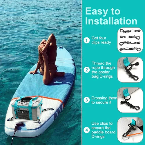 Versatile Paddleboard Cooler and Gear Organizer