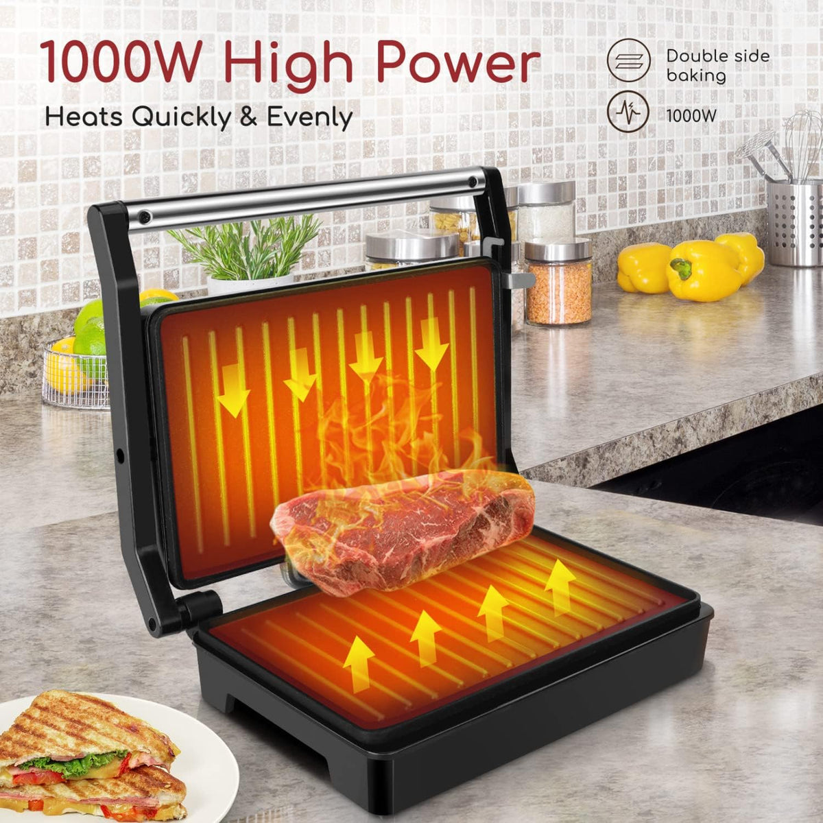 QuickHeat Sandwich Grill & Press