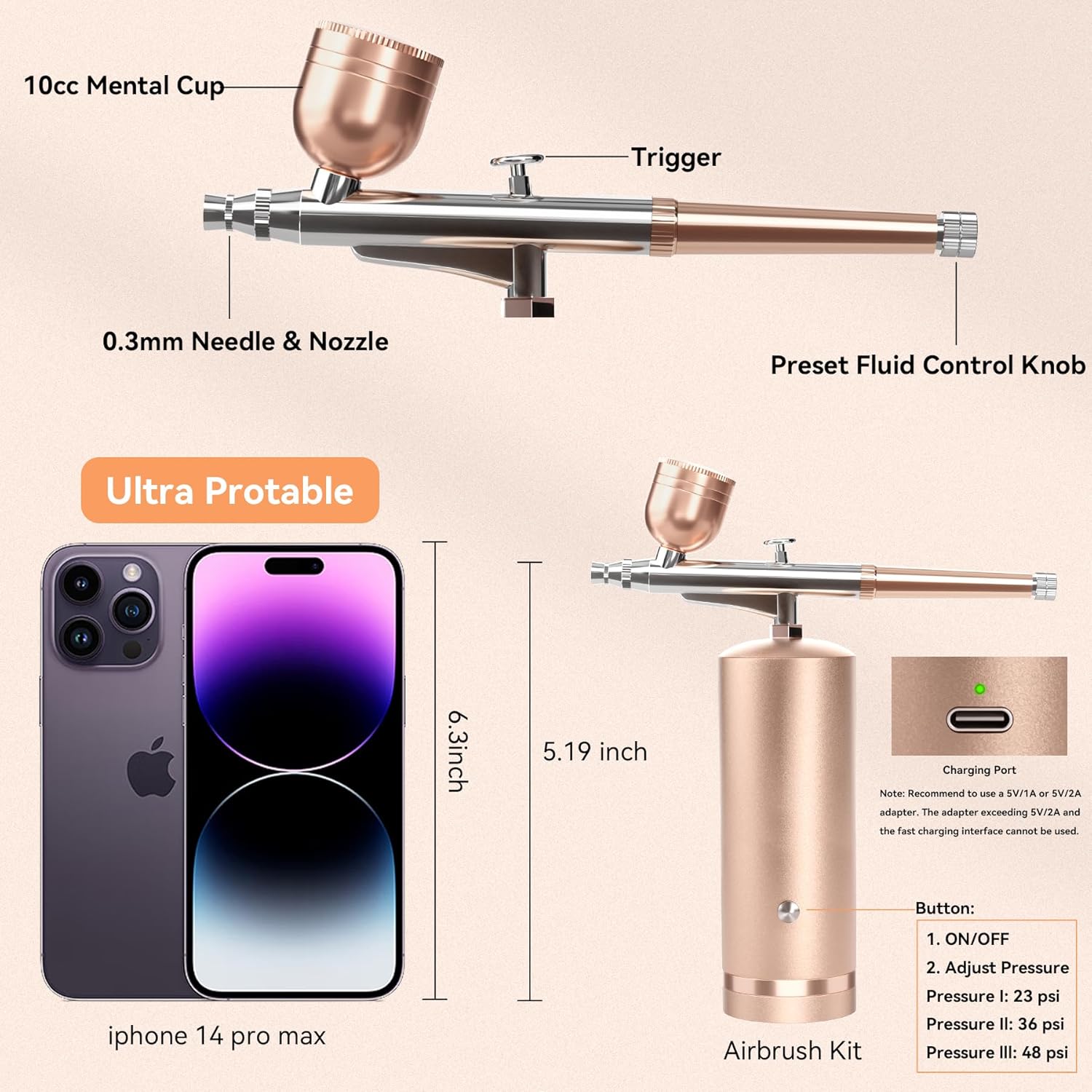 Portable Airbrush System for Creative Freedom