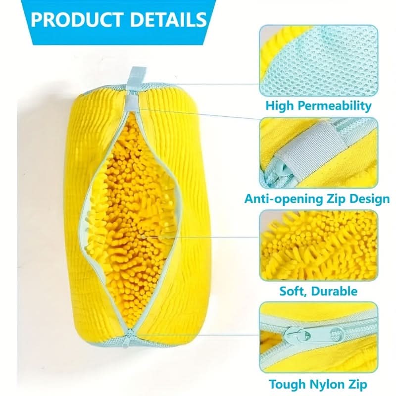SHOEDEFENDER - Durable Shoe Wash Bag with Safety Lining & Zipper