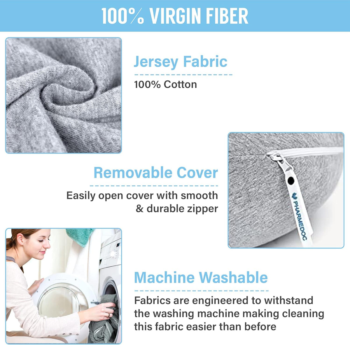 Curved Comfort Full-Body Support Pillow
