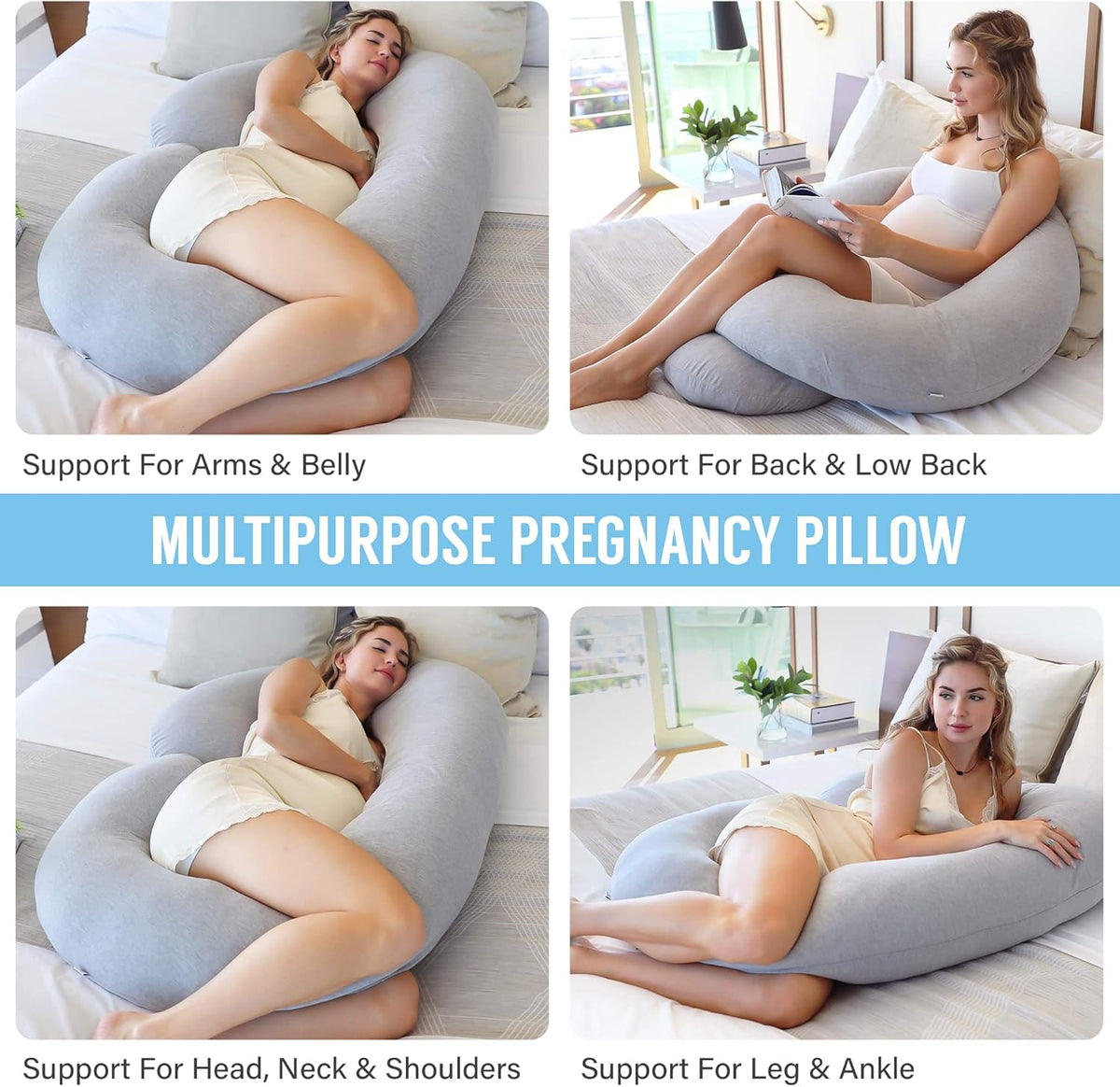 Curved Comfort Full-Body Support Pillow