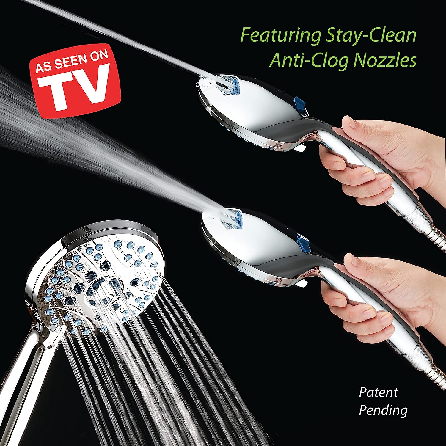 Versatile Handheld Shower System with Flexible Hose
