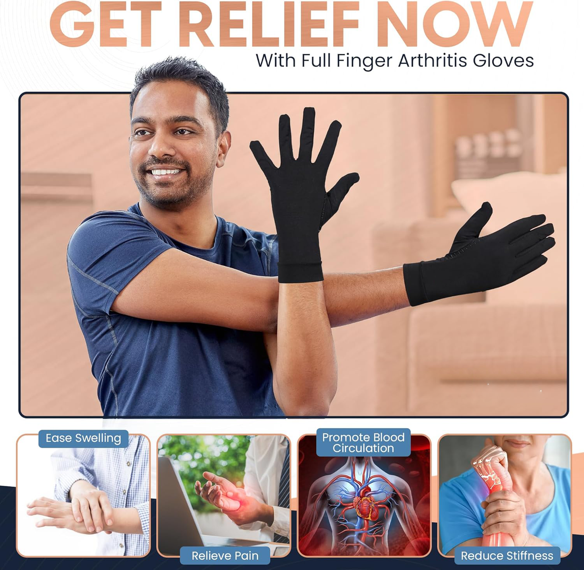 Therapeutic Hand Support Gloves