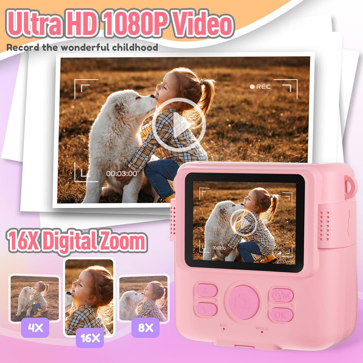 Compact Instant Photo Camera for Young Creatives